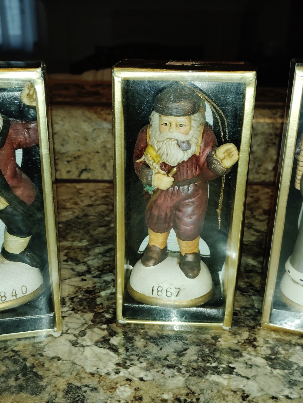 Vintage Ceramic Santa Figurine Ornament Christmas Multi-Color New - Picture 5 of 7
